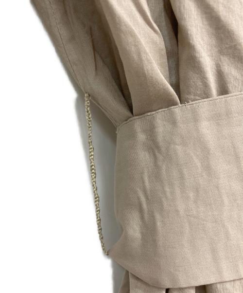 merlette（マーレット）Merlette (マーレット) スモッキングオフショルダーギャザーブラウス　3910700017 ベージュ サイズ:Sの古着・服飾アイテム