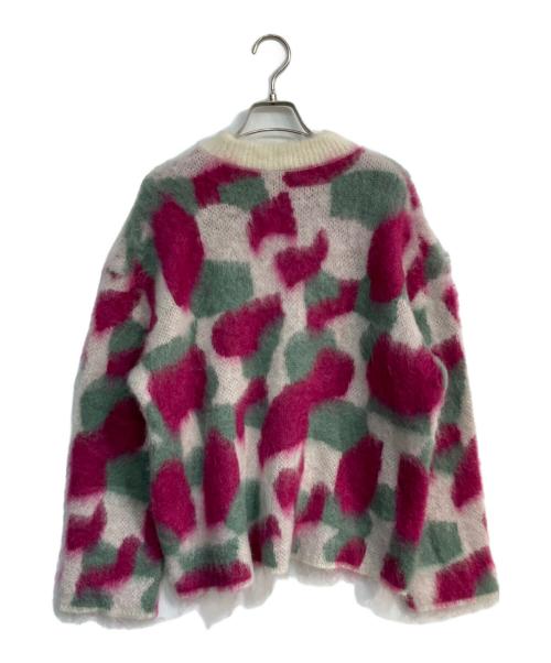 TELMA（テルマ）TELMA (テルマ) ニットプルオーバー　TLM33KK044 ピンク×グリーン サイズ:Freeの古着・服飾アイテム