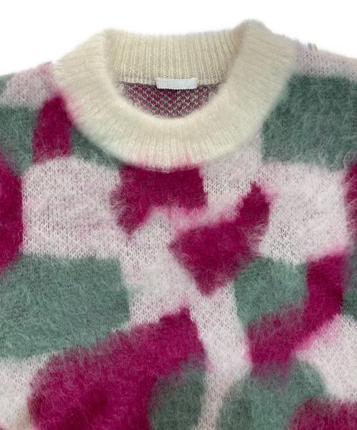 TELMA（テルマ）TELMA (テルマ) ニットプルオーバー　TLM33KK044 ピンク×グリーン サイズ:Freeの古着・服飾アイテム