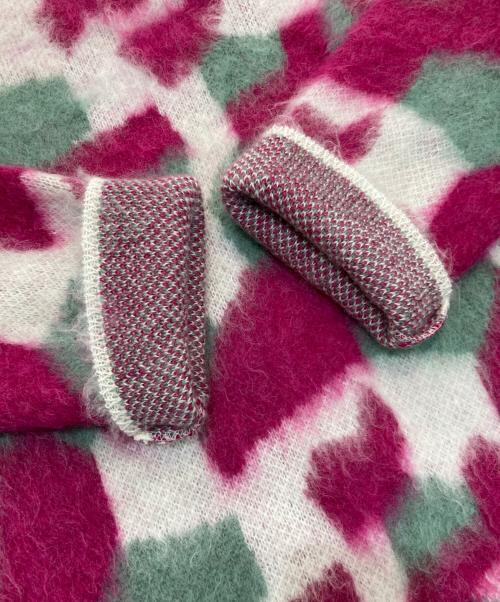 TELMA（テルマ）TELMA (テルマ) ニットプルオーバー　TLM33KK044 ピンク×グリーン サイズ:Freeの古着・服飾アイテム