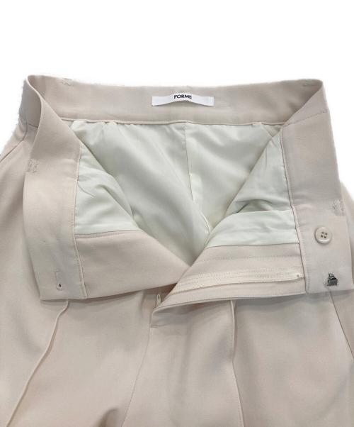 forme（フォルメ）forme (フォルメ) Center Pin-tuck Pants　25SS　25Sp centerpintuckpants アイボリー サイズ:1の古着・服飾アイテム
