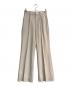 forme（フォルメ）の古着「Center Pin-tuck Pants　25SS　25Sp centerpintuckpants」｜アイボリー