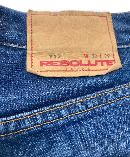 RESOLUTE（リゾルト）RESOLUTE (リゾルト) 712デニムパンツ インディゴ サイズ:W30×L29の古着・服飾アイテム