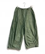 Needlesニードルズ）の古着「H.D. PANT FATIGUE ヒザデルパンツ　GL180」｜グリーン
