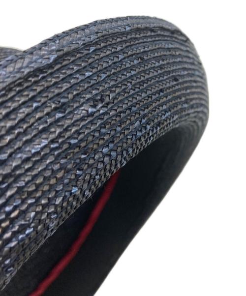 Borsalino18.57（ボルサリーノ18.57）Borsalino18.57 (ボルサリーノ18.57) 天然草中折れハット ネイビーの古着・服飾アイテム