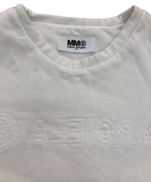 MM6 Maison Margiela（エムエムシックスメゾンマルジェラ）MM6 Maison Margiela (エムエムシックスメゾンマルジェラ) 半袖カットソー　M60047 MM021　キッズ展開 ホワイト サイズ:-の古着・服飾アイテム