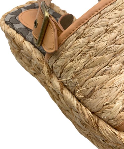 COACH（コーチ）COACH (コーチ) プラットフォームサンダル　C5019 ベージュ サイズ:23.5cmの古着・服飾アイテム