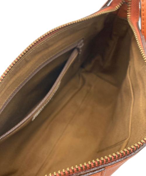 DAKOTA（ダコタ）Dakota (ダコタ) 本革キューブ ショルダーバッグ オレンジの古着・服飾アイテム