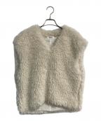 MIESROHEミースロエ）の古着「シャギーベストトップス　MWFT224010」｜アイボリー