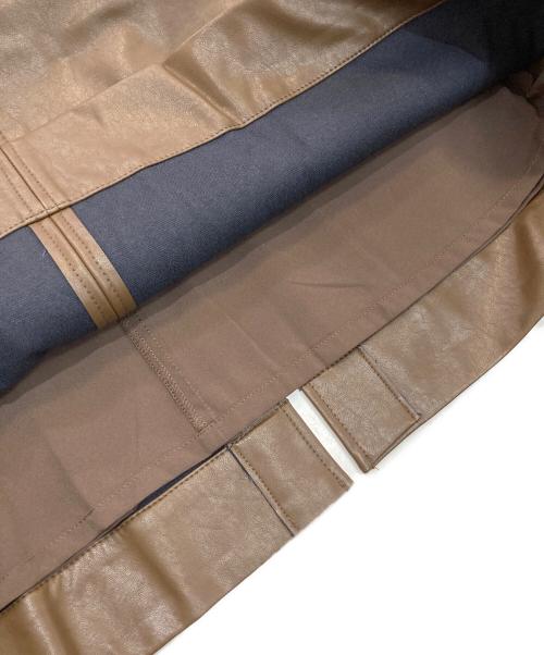 SLOBE IENA（スローブ イエナ）SLOBE IENA (スローブ イエナ) フェイクレザースカート 24060912502040 ブラウン サイズ:38 未使用品の古着・服飾アイテム