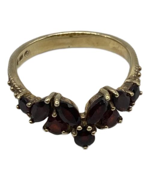 ROKUZAN（ロクザン）ROKUZAN (ロクザン) ストーンリング レッド×ゴールド サイズ:13号の古着・服飾アイテム