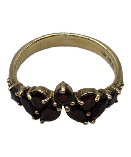 ROKUZAN（ロクザン）ROKUZAN (ロクザン) ストーンリング レッド×ゴールド サイズ:13号の古着・服飾アイテム