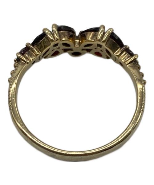 ROKUZAN（ロクザン）ROKUZAN (ロクザン) ストーンリング レッド×ゴールド サイズ:13号の古着・服飾アイテム