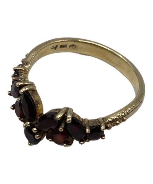 ROKUZAN（ロクザン）ROKUZAN (ロクザン) ストーンリング レッド×ゴールド サイズ:13号の古着・服飾アイテム