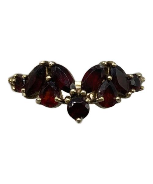 ROKUZAN（ロクザン）ROKUZAN (ロクザン) ストーンリング レッド×ゴールド サイズ:13号の古着・服飾アイテム