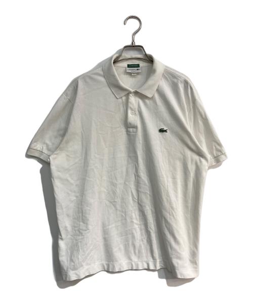 LACOSTE（ラコステ）LACOSTE (ラコステ) 鹿の子ポロシャツ　PH091PL ホワイト サイズ:Lの古着・服飾アイテム