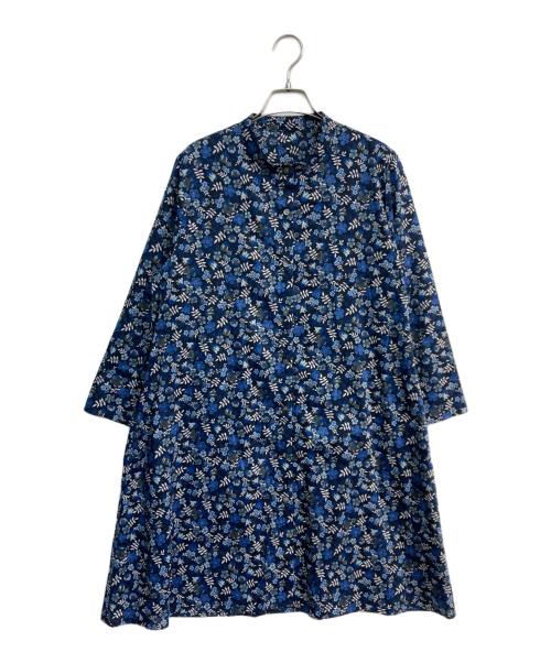 LIBERTY（リバティ）LIBERTY (リバティ) 総柄ワンピース　25021397 ネイビー サイズ:Mの古着・服飾アイテム