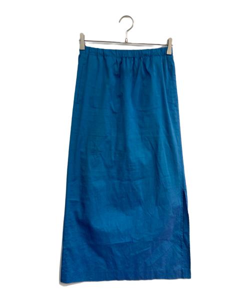 CABAN（キャバン）CABaN (キャバン) シルクネップストレッチ ロングスカート　39-05-31-05004 ブルー サイズ:Freeの古着・服飾アイテム