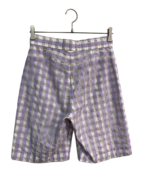 CABANA（カバナ）Cabana (カバナ) チェック ショートパンツ　23SS-PT02-A パープル サイズ:36の古着・服飾アイテム