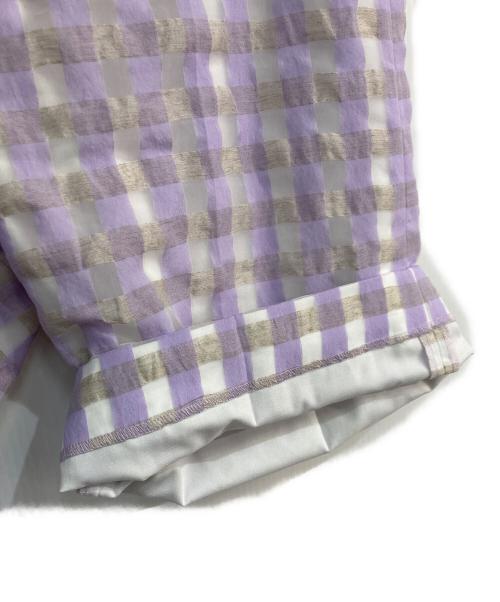 CABANA（カバナ）Cabana (カバナ) チェック ショートパンツ　23SS-PT02-A パープル サイズ:36の古着・服飾アイテム