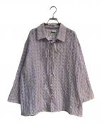 CABANAカバナ）の古着「シアサッカーチェックシャツ　23SS-SH01-A」｜パープル