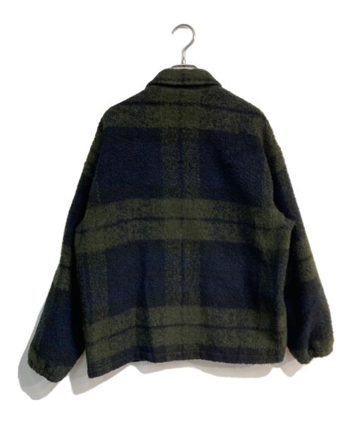 PENDLETON（ペンドルトン）PENDLETON (ペンドルトン) チェック柄コーチジャケット　1575-6206 グリーン×ネイビー サイズ:Lの古着・服飾アイテム