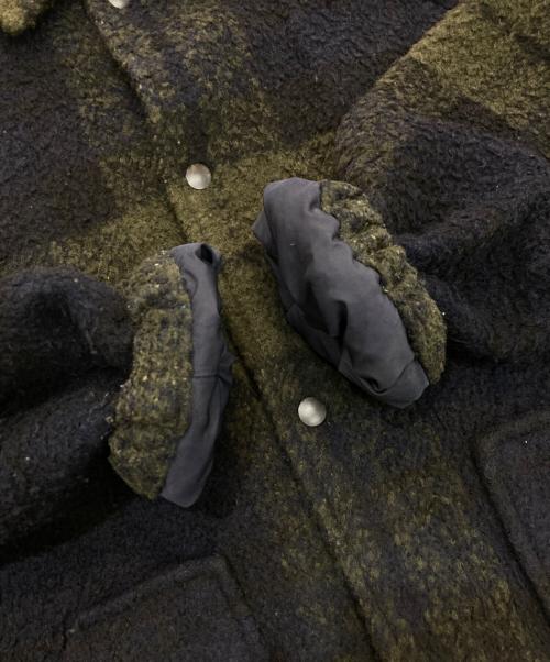 PENDLETON（ペンドルトン）PENDLETON (ペンドルトン) チェック柄コーチジャケット　1575-6206 グリーン×ネイビー サイズ:Lの古着・服飾アイテム