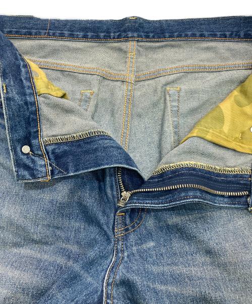 A BATHING APE（ア ベイシング エイプ）A BATHING APE (ア ベイシング エイプ) APE HEAD DENIM PANTS　001DPK201006M インディゴ サイズ:2XLの古着・服飾アイテム