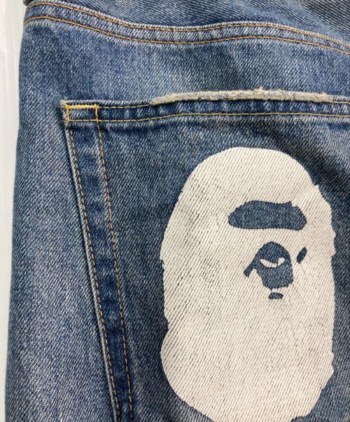 A BATHING APE（ア ベイシング エイプ）A BATHING APE (ア ベイシング エイプ) APE HEAD DENIM PANTS　001DPK201006M インディゴ サイズ:2XLの古着・服飾アイテム