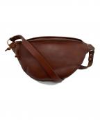 vascoヴァスコ）の古着「レザーウエストバッグ」｜ブラウン