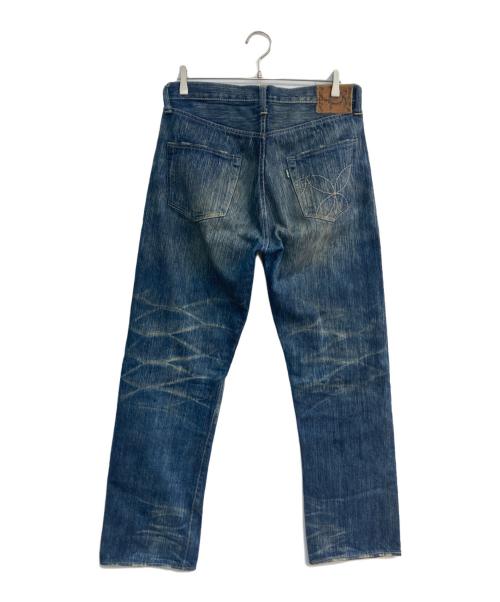 SUGAR CANE（シュガーケーン）SUGAR CANE (シュガーケーン) ハワイ藍 砂糖黍デニムパンツ　SC40401　ALOHA DENIM ダメージ加工 インディゴ サイズ:W34L34の古着・服飾アイテム