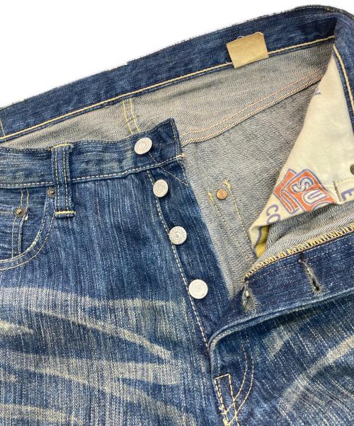 SUGAR CANE（シュガーケーン）SUGAR CANE (シュガーケーン) ハワイ藍 砂糖黍デニムパンツ　SC40401　ALOHA DENIM ダメージ加工 インディゴ サイズ:W34L34の古着・服飾アイテム