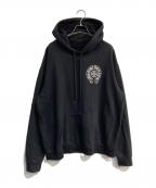 CHROME HEARTSクロムハーツ）の古着「ホースシュープリントパーカー 東京限定 030-017354　2212-304-5017」｜ブラック