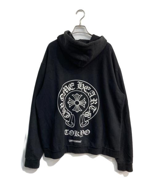 CHROME HEARTS（クロムハーツ）CHROME HEARTS (クロムハーツ) ホースシュープリントパーカー 東京限定 030-017354　2212-304-5017 ブラック サイズ:Lの古着・服飾アイテム