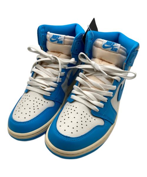 NIKE（ナイキ）NIKE (ナイキ) AIR JORDAN 1 RETRO HIGH OG ブルー×ホワイト サイズ:27cm 未使用品の古着・服飾アイテム