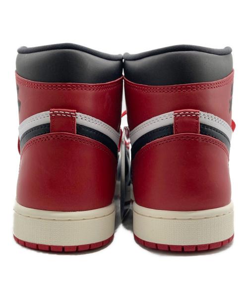 NIKE（ナイキ）NIKE (ナイキ) AIR JORDAN 1 RETRO HIGH OG レッド×ホワイト サイズ:27cm 未使用品の古着・服飾アイテム