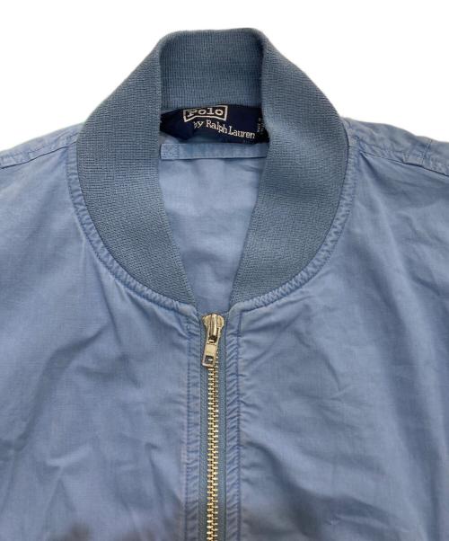 POLO RALPH LAUREN（ポロ・ラルフローレン）POLO RALPH LAUREN (ポロ・ラルフローレン) コットンブルゾン ブルー サイズ:Lの古着・服飾アイテム
