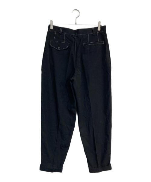 COMME des GARCONS HOMME PLUS（コムデギャルソンオムプリュス）COMME des GARCONS HOMME PLUS (コムデギャルソンオムプリュス) ステッチ2タックパンツ　AD1993　PP-10016L ブラック サイズ:Lの古着・服飾アイテム