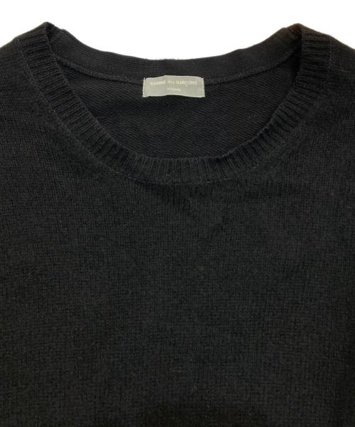 COMME des GARCONS HOMME（コムデギャルソン オム）COMME des GARCONS HOMME (コムデギャルソン オム) スウェット切替ニット　 AD1998 田中オム　HT-040200 ブラック サイズ:不明の古着・服飾アイテム