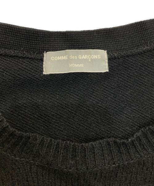 COMME des GARCONS HOMME（コムデギャルソン オム）COMME des GARCONS HOMME (コムデギャルソン オム) スウェット切替ニット　 AD1998 田中オム　HT-040200 ブラック サイズ:不明の古着・服飾アイテム