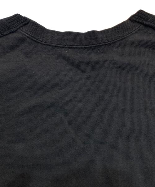 COMME des GARCONS HOMME（コムデギャルソン オム）COMME des GARCONS HOMME (コムデギャルソン オム) スウェット切替ニット　 AD1998 田中オム　HT-040200 ブラック サイズ:不明の古着・服飾アイテム