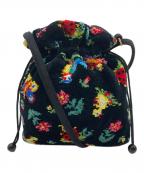 FEILERフェイラー）の古着「ハイジ 巾着ショルダーバッグ」｜ブラック