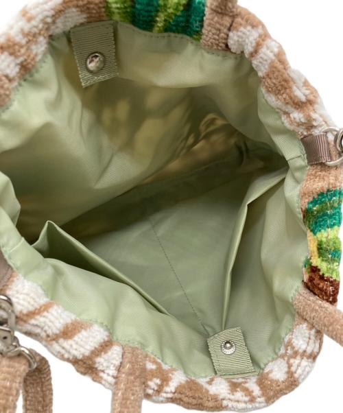 FEILER（フェイラー）FEILER (フェイラー) マナマナ 巾着ショルダーバッグ ベージュの古着・服飾アイテム