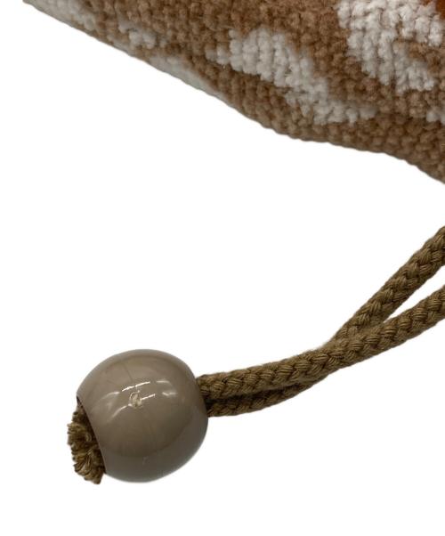 FEILER（フェイラー）FEILER (フェイラー) マナマナ 巾着ショルダーバッグ ベージュの古着・服飾アイテム