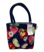 FEILERフェイラー）の古着「アップルミックス ハンドバッグ」｜ネイビー