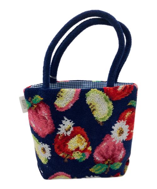 FEILER（フェイラー）FEILER (フェイラー) アップルミックス ハンドバッグ ネイビーの古着・服飾アイテム