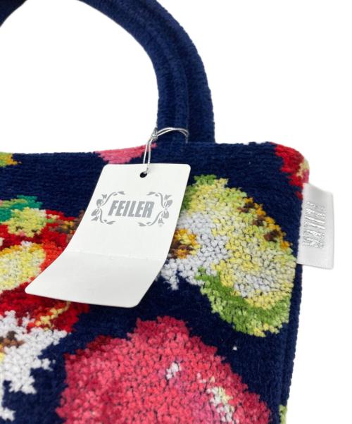 FEILER（フェイラー）FEILER (フェイラー) アップルミックス ハンドバッグ ネイビーの古着・服飾アイテム