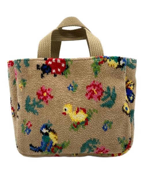 FEILER（フェイラー）FEILER (フェイラー) ハイジ バッグインミニトート ベージュの古着・服飾アイテム