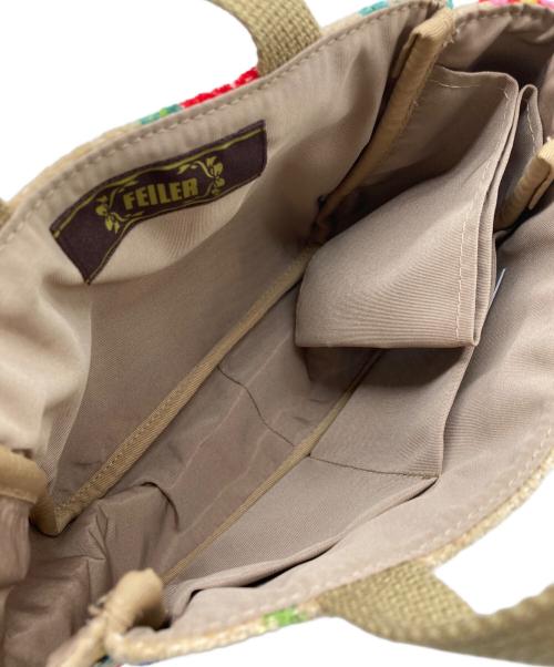 FEILER（フェイラー）FEILER (フェイラー) ハイジ バッグインミニトート ベージュの古着・服飾アイテム