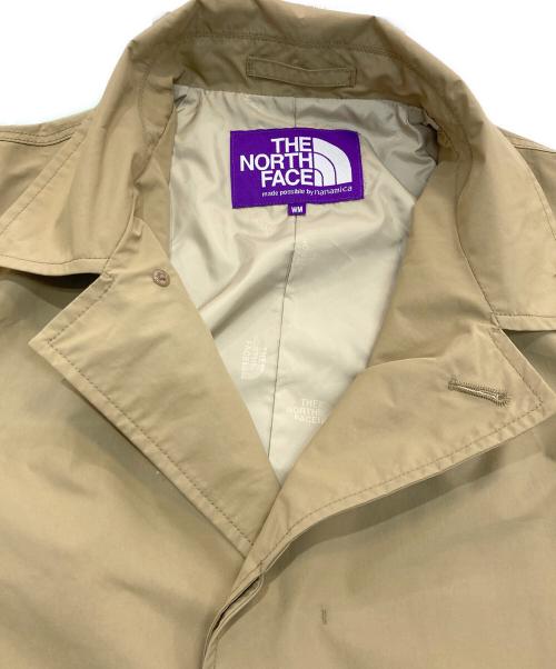 THE NORTHFACE PURPLELABEL（ザ・ノースフェイス パープルレーベル）THE NORTHFACE PURPLELABEL (ザ・ノースフェイス パープルレーベル) BEAMS (ビームス) ステンカラーコート ベージュ サイズ:Mの古着・服飾アイテム